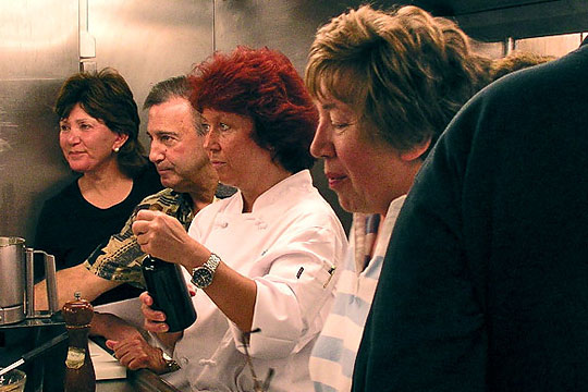 Elisabeth Strunz bei Kochseminar